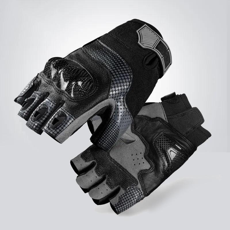 Outdoor-Radhandschuhe Kohlefaser Anti-Drop Herren und Damen Vier-Jahreszeiten Atmungsaktiv Lokomotivhandschuhe
