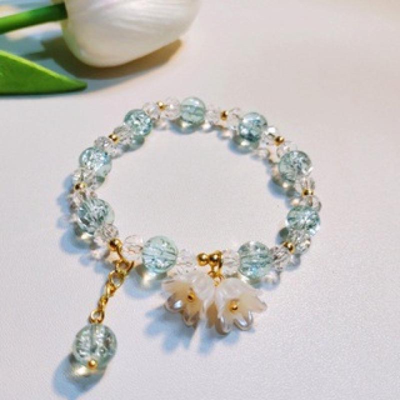 Lily of the Valley Butterfly Bracelet - Multi-Style Beaded Star & Moon Design