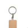 10Pcs Unfinished Wood Keyring Wooden Keychain Ornament Accessories Key Chain Bulk Decoration Craft