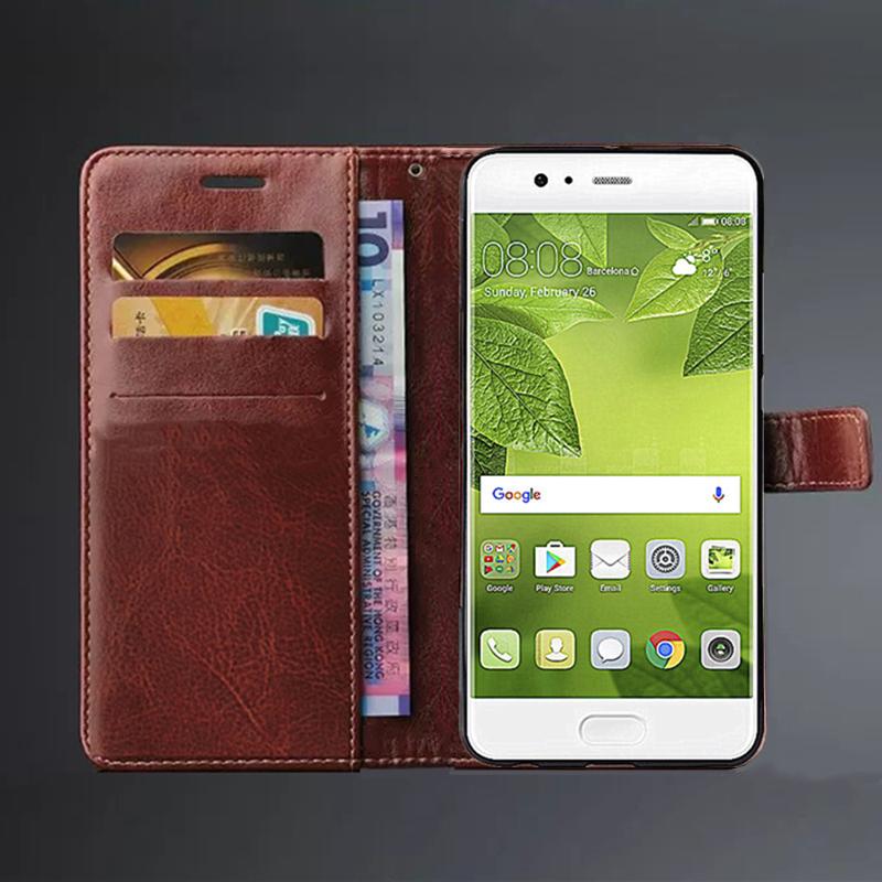 Hülle für Huawei P10 Plus Kartenhalter Hülle Abdeckung Pu-Leder Flip Cover Retro Geldbörse Handytasche Huawei P10+ passgenaue Hülle Business