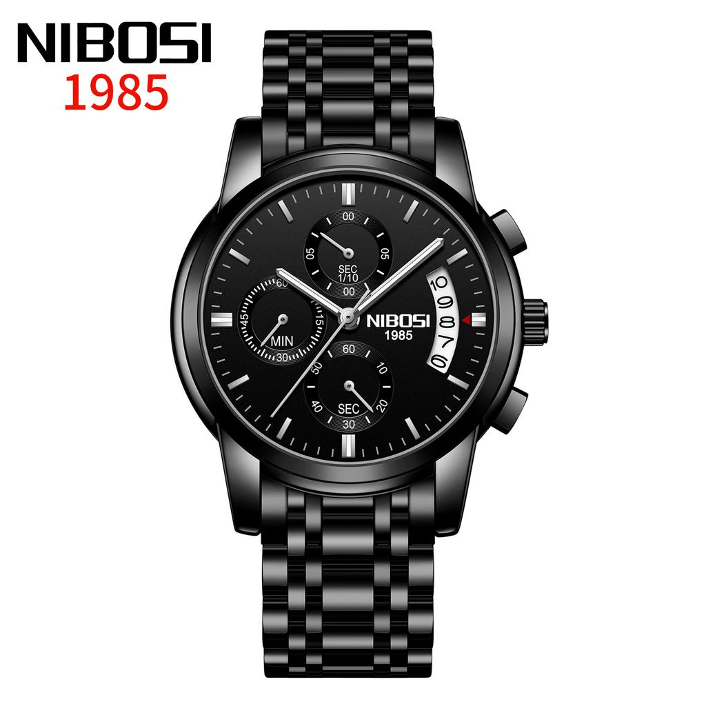 NIBOSI Uhren Business Herrenuhr Multifunktions-Sechs-Pin-Quarzuhr