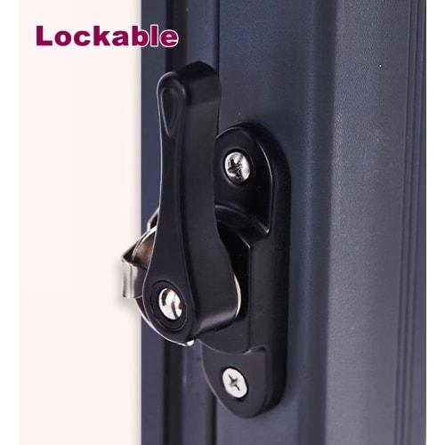 Brown Aluminum Sash Window with Frame and Screen, Horizontal Sliding Shed Window for Barn, Dormer, Shed, Treehouse, or Trailer, Basement Sliding Windo