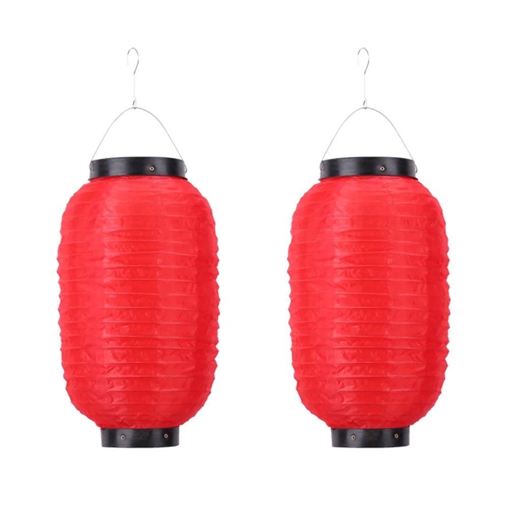 2 ks Japonská saténová látková lucerna Vodotěsná Dekorace na novoroční oslavu Dekorace sushi restaurace Rekvizity pro uspořádání scény