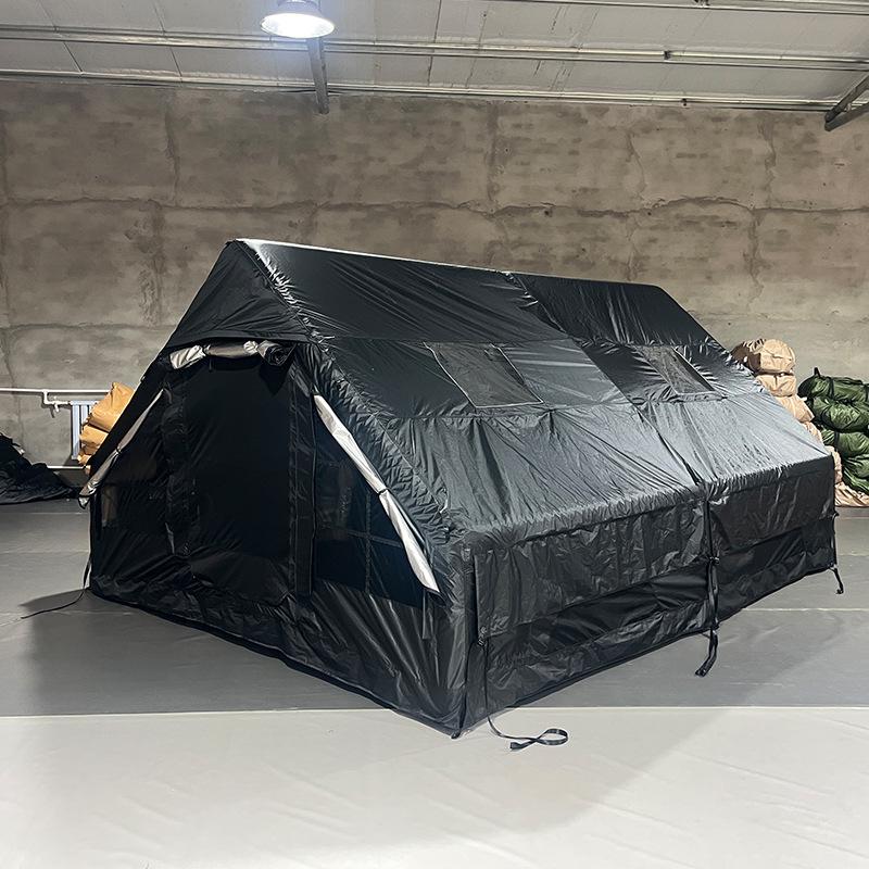 12 Sqm Quick-Inflate Outdoor Camping Tent: Sun Protection & Anti-Puncture