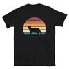 Retro Sunset Kitten Feline Pet Foldex Cat Short-Sleeve Unisex T-Shirt