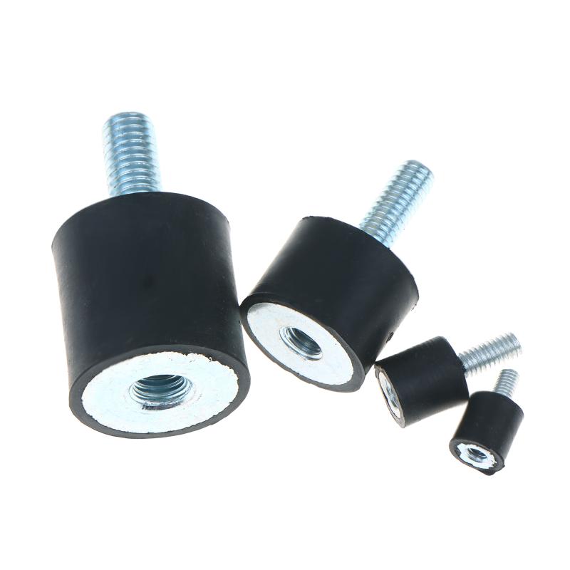 M3-M8 Rubber Shock Absorbers 4Pcs Dual Thread Anti Vibration Dampers for HVAC Compressor Machinery Applications