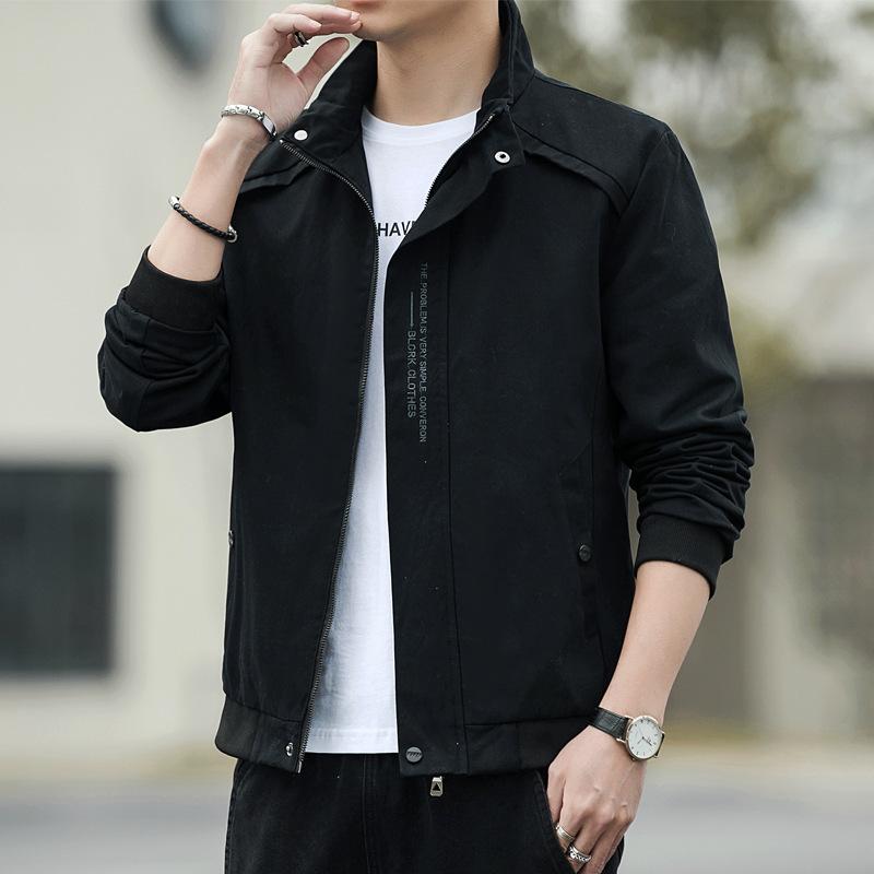 Coat Men's Spring and Autumn Casual Men's Top Autumn New Tooling Clothes Trendy Men's Jacket