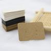 100 pièces 50 pièces Cartes d'emballage pour boucles d'oreilles 2,5x3,5 cm Carte d'affichage pour clous d'oreilles Carton vierge Papier Kraft Étiquette de prix pour bijoux DIY