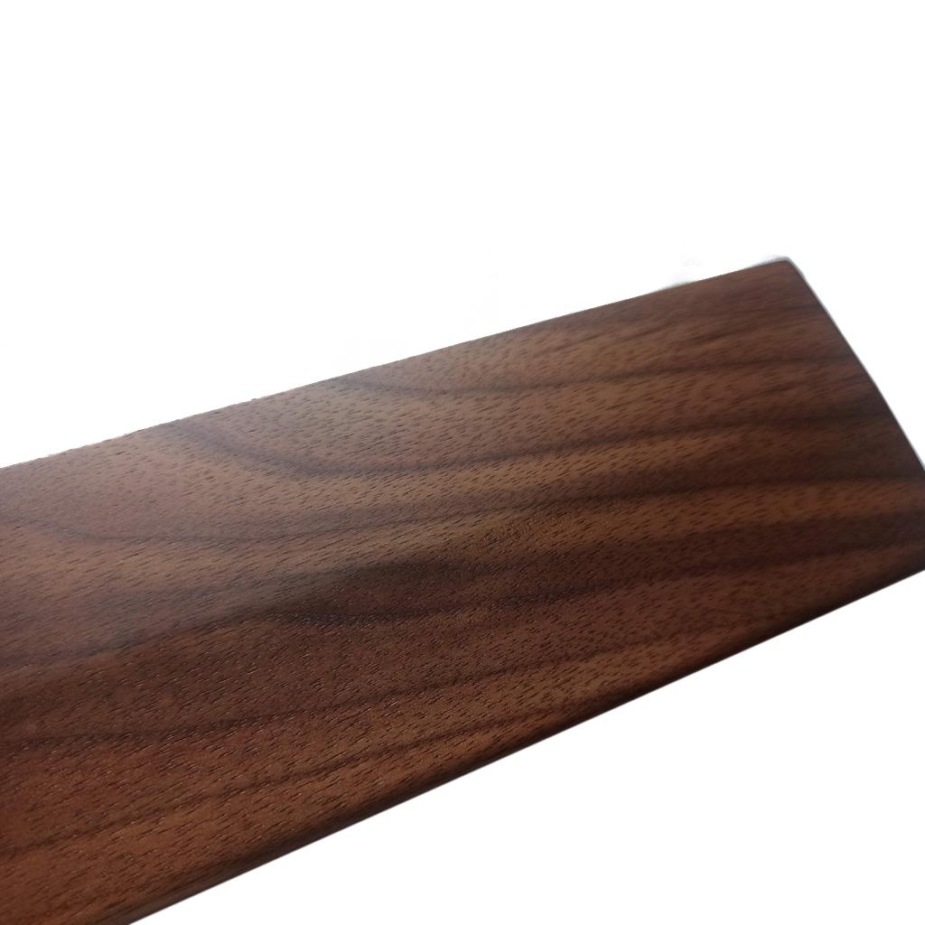 Wooden Keyboard Wrist Rest Walnut Wrist Rest Solid Wood Mouse Pad Wrist Guard for Keyboard (Walnut, 61 87 104 Keys)