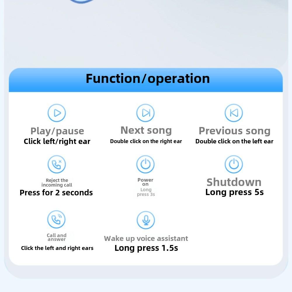 New Bone-conduction Bluetooth Headphones Wireless Ultra-long Endurance Earless Ear Sports Noise-cancelling Earphones