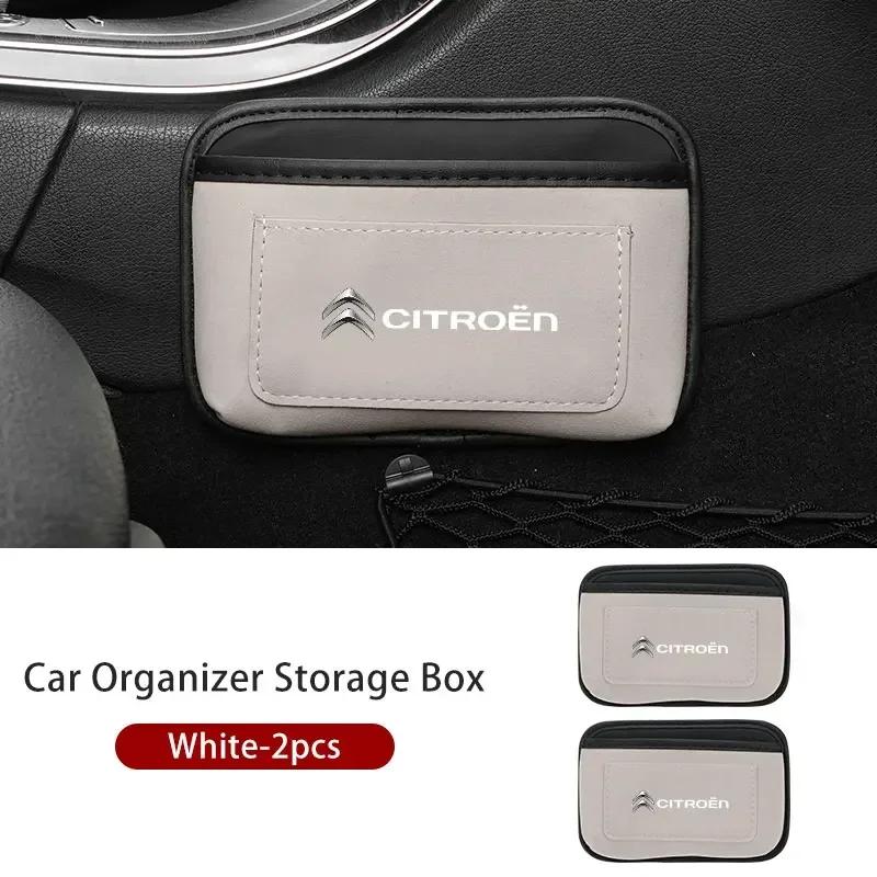 Auto-Aufbewahrungstasche Klebeseite Tür Hängend Handy Geldbörse Box Für Citroen C4 C3 C5 C1 C2 C6 VTS C4L DS3 DS4 DS5 Grand Berlingo
