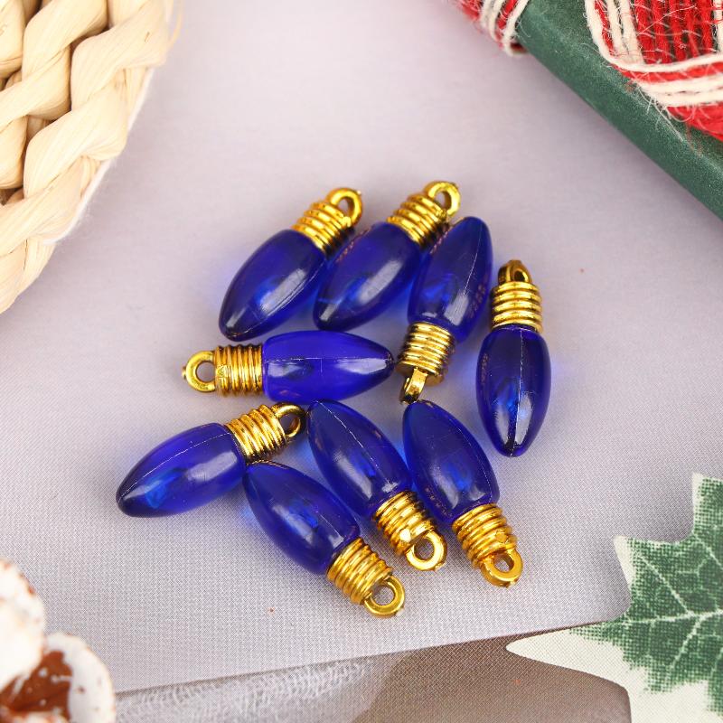 10 Pcs Plastic Colorful Mini Bulb For Making Christmas Party Decor Diy Hanging Lamp Materials