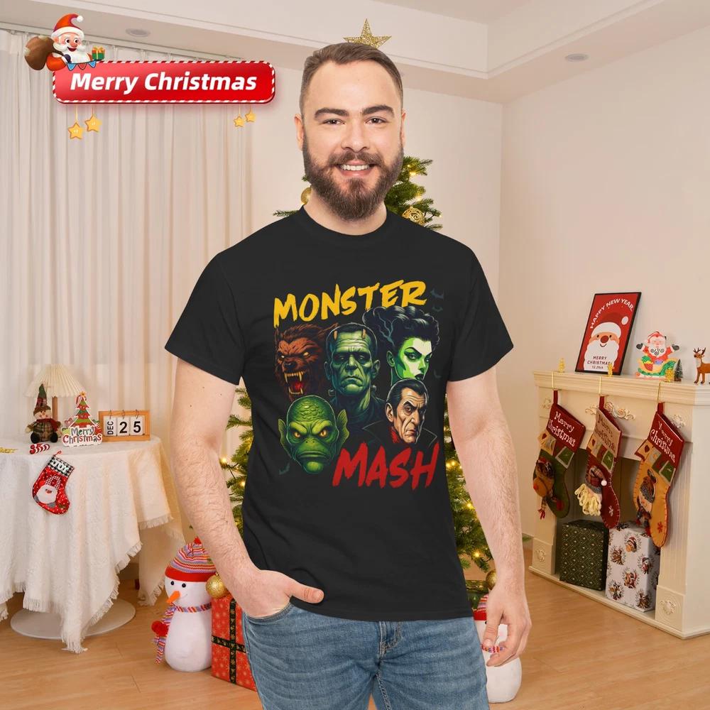 Horror Scary Monster Lover Vampire Frankenstein Halloween Cotton TShirt S