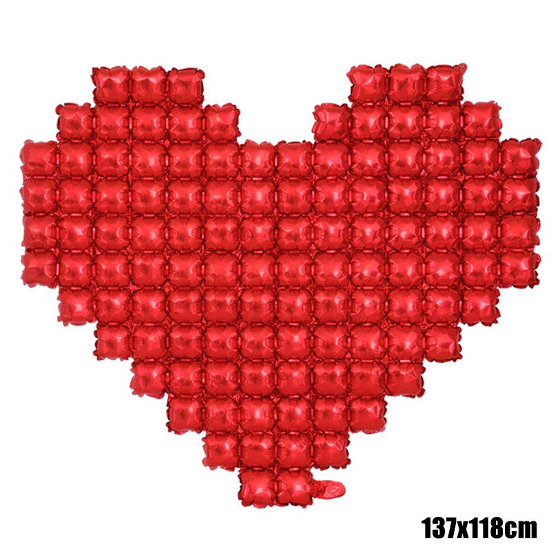 

Фон в форме сердца, настенный фольгированный шар, воздушные шары с любовным письмом для свадебной вечеринки, счастливый день Святого Валентина, товары для украшения дома