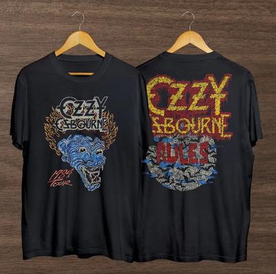 Classic Rock '84 Concert Tour Ozzy Osbourne Bark At The Moon Tee