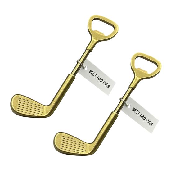 1/2Pcs Golf Club Bottle Opener Heavy Duty Metal Manual Beer Bottle Opening Tool Kitchen Gadget Father's Day Dad Golf Lover Gift