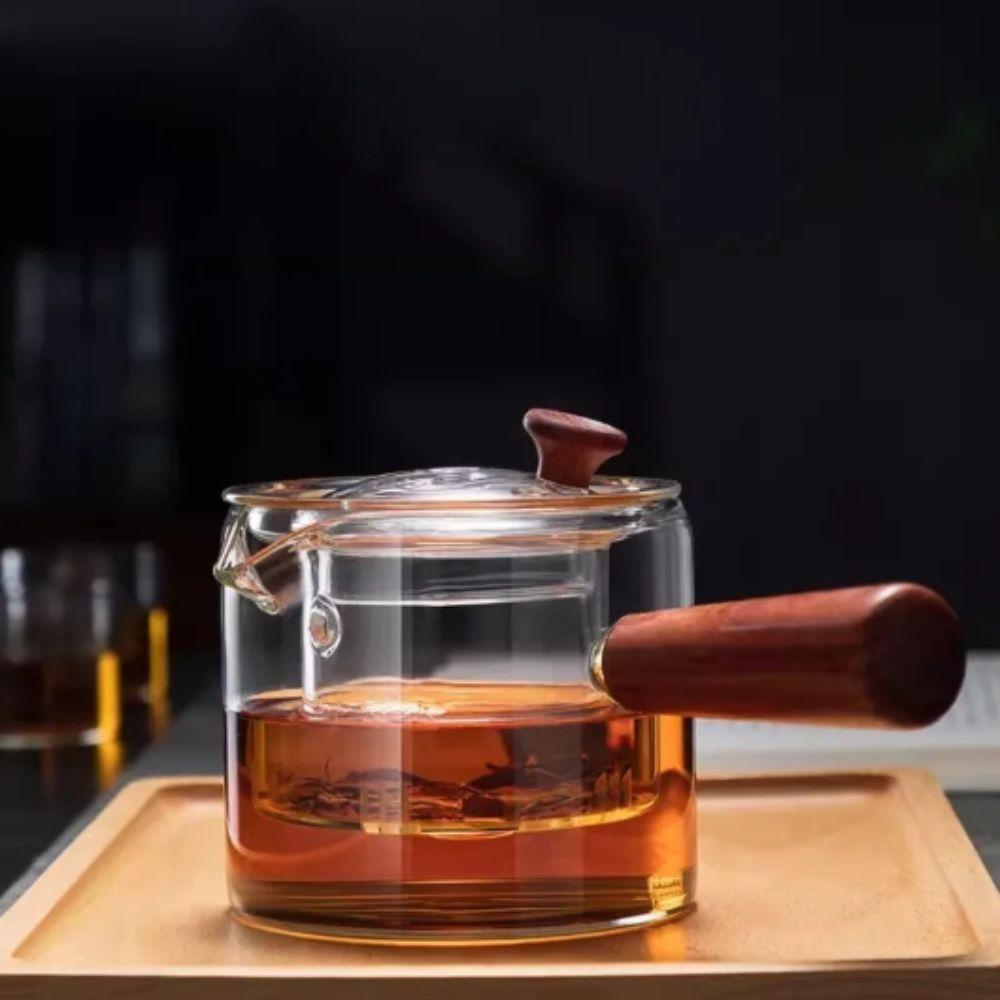 Filterable Glass Teapot Heat-resistant Glass Tea Set Tea Pot with Infuser  Flower Tea Steeping