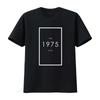 Schwarz The 1975 Original Logo Offizielles T-Shirt Herren Retro Vintage Stil vintage Gewaschen Stilvoll Vielseitig Bequem Mode