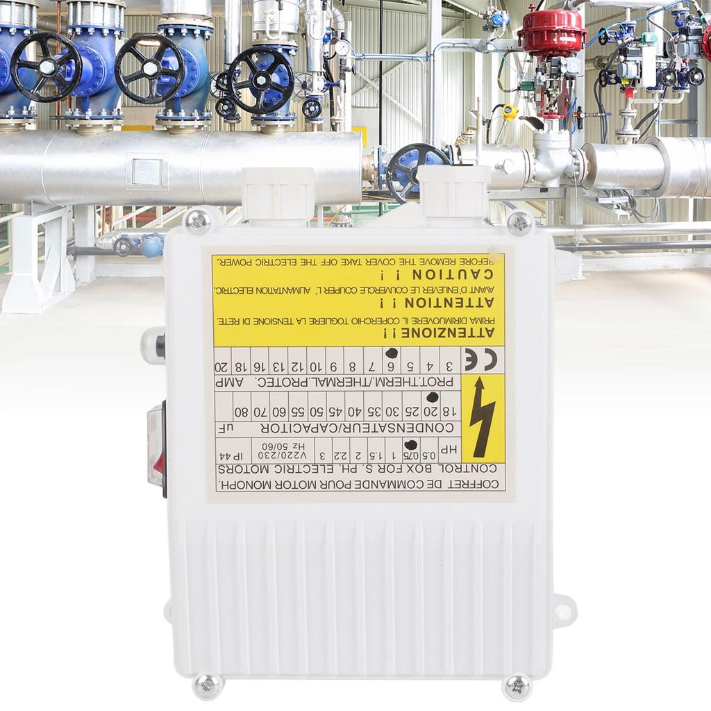 Pump Control Box Bulit In Thermal Protection Circuit Breaker Controller for Deep Well Submersible Household Suction Pumps