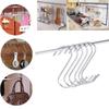 Stainless Steel S Hooks Heavy Duty Multi-Purpose S Shaped Hooks for Kitchen Utensils, Closet Clothes Bathroom Towels Workshop Tools, 3 Sizes Available