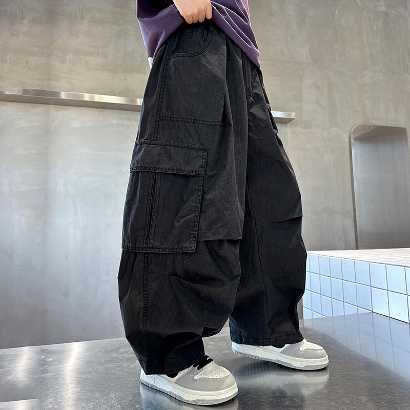 Pantaloni Cargo Larghi ad Asciugatura Rapida da Ragazzo - Tendenza Primavera/Estate 2025