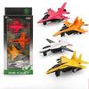 Streifen, Kleines scharfes Auto, Simulierte Legierung 4 Kampfflugzeuge, Kleines Flugzeugmodell, Rückziehspielzeug für Kinder Fabrik Direkt S