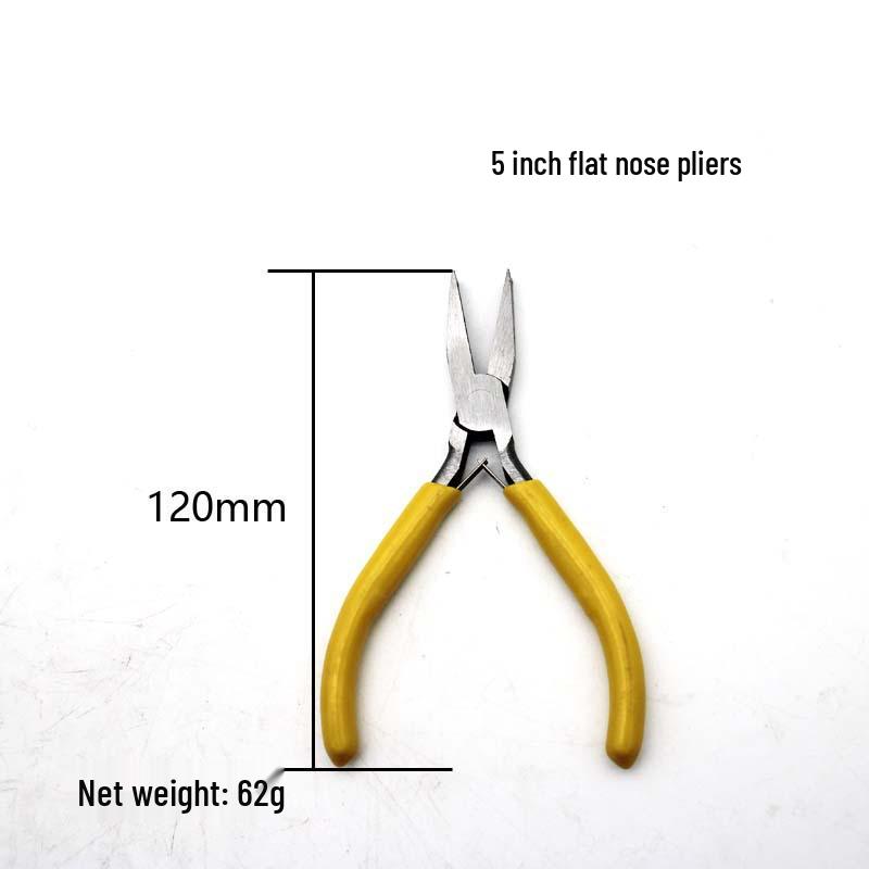5" Mini Pliers for DIY Jewelry, Multi-Function Wire Cutters, Angled Top Cutting Pliers