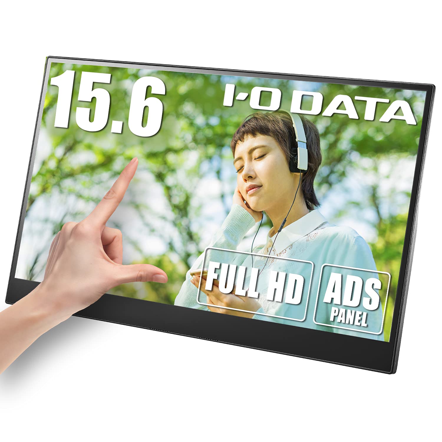 

IODATA Mobile Monitor 15.6 FHD 1080p 10 point multi-touch support LCD-CF161XDB-MT чорний