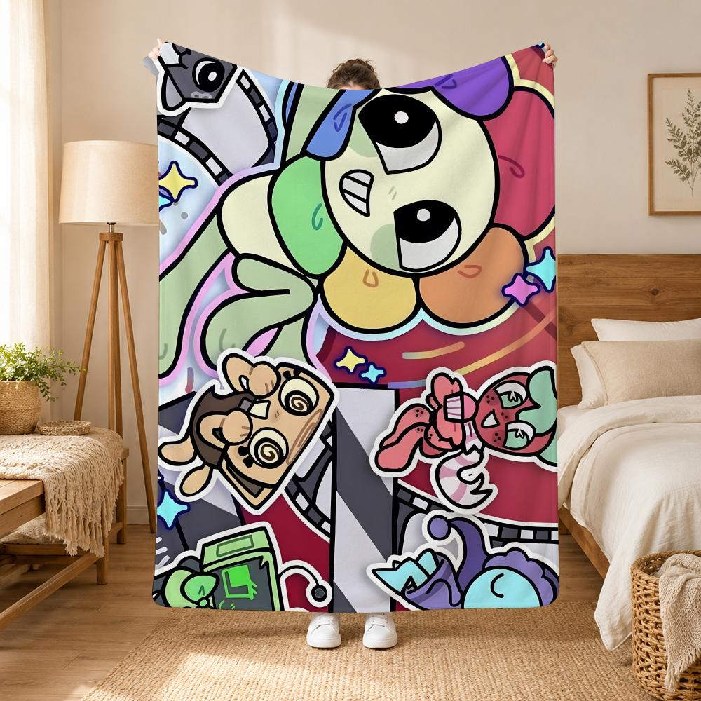 Dandys World Game Throw 240g flannel blanket, suitable for sofas, beds, offices,  exquisite gift blankets