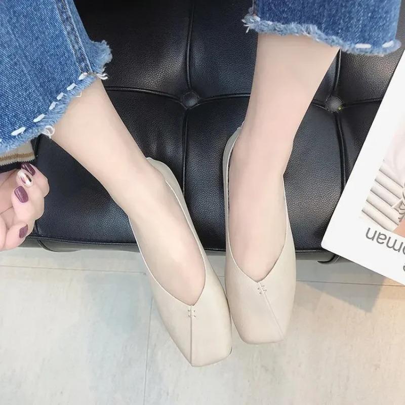 New Style Fashion Flat Shoes Woman's Shallow Mouth Soft Bottom Beans Shoes Women's Fashion Casual Woman Shoes Zapatos Mujer
