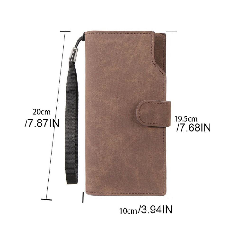Hasp Business Wallet Large Capacity Card Holder Fashion Men Long Wallet Ladies