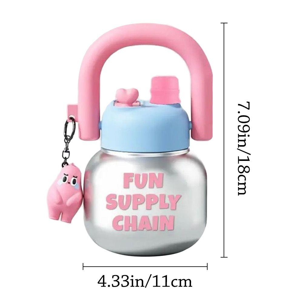 800 ml Large Capacity Juice Milk Cup with Pendant Sippy Cup Creative Water Bottles