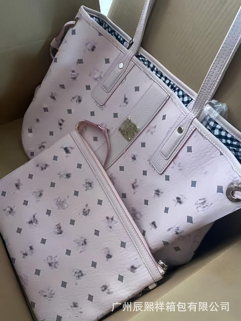 Nuova Borsa a Tote Mamma e Bambino Grande Capacità Borsa da Shopping alla Moda Stampata Versatile Portatile a Mano a Spalla Borsa da Pendolare Donna