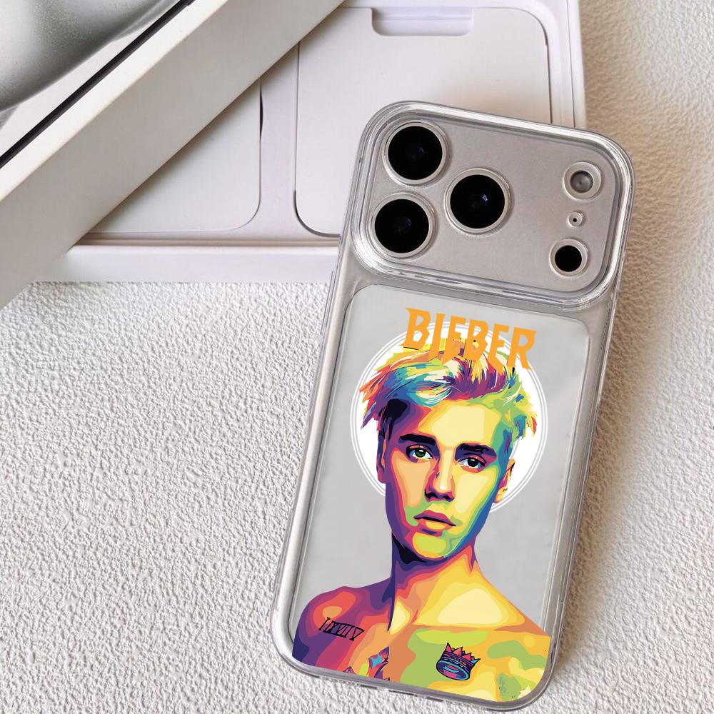 

Singer J-Justin B-Bieber Phone Case For iPhone 17 16 15 14 13 12 Pro Max Plus With Magnetic Crystal Clear Case Wireless Charge iPhone 12 Pro