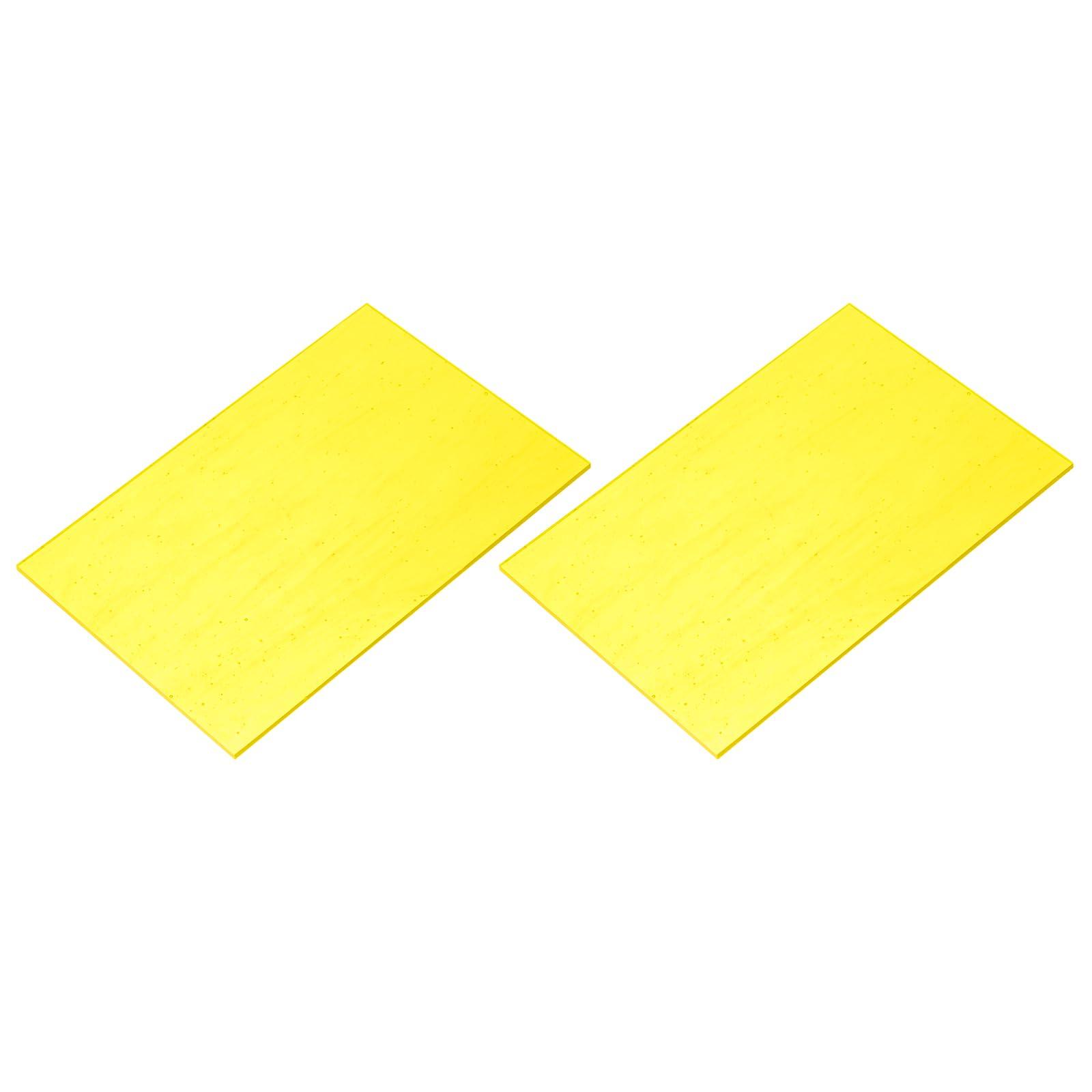 

uxcell 2-Piece Stained Glass Mosaic Tiles, 7.9 x 5.9 , Bright Yellow, for Crafts, DIY Art Projects