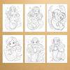 1pc, Mermaid Coloring Book, Teenagers Coloring Book,30 Different Patterns, 100gsm Thick Paper, Stress Relief, Birthday Gift