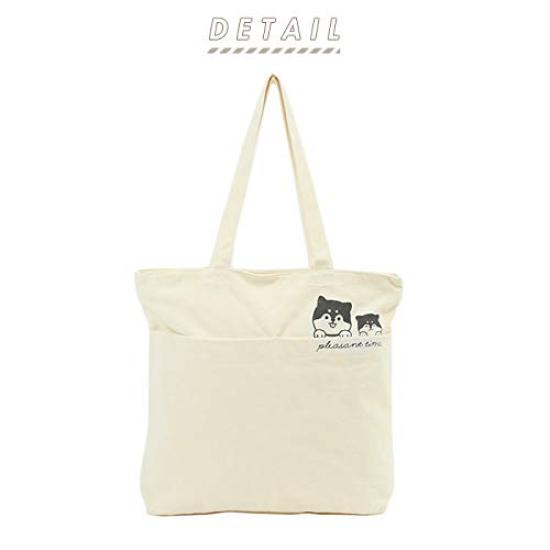 [Tote Bag] Front Pocket Trend ToteSHIROKUMA Navy