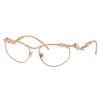 Womens Irregular Eyeglasses 55mm Rose Gold Sk 1015 4014