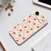 For iPhone 17 Air Case Red Canes and Stockings Pattern Printing Straight Edge TPU Phone Back Cover