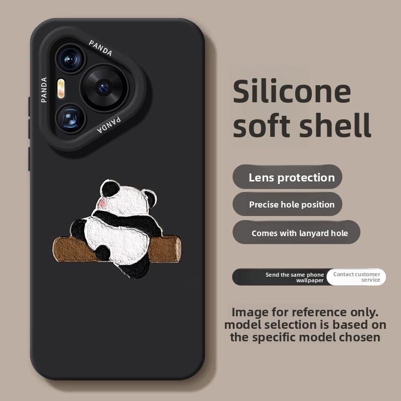 Kompatibel mit Huawei Pura 80 Handyhülle Neu 80 Pro Panda P70 Nische P70 Pro Niedlich 60 Stoßfest Trendig Lustig