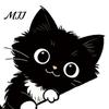 Removable PVC Wall Art for Kids Glow in The Dark Black Cat Sticker, Luminous Self-Adhesive Light Adhesive Cartoon Switch Surround Decal,