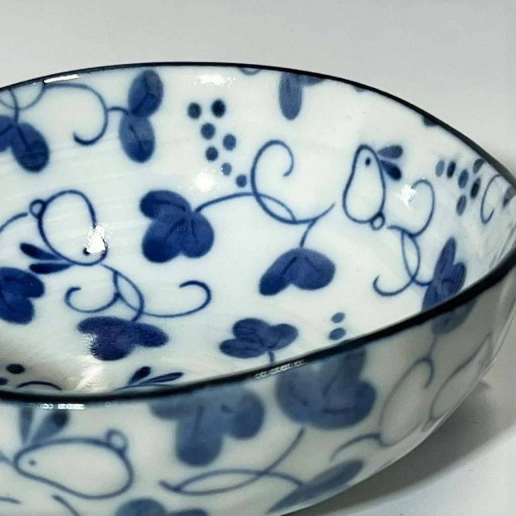 Japanese Tosai Dyed Rabbit Small Bowl Set