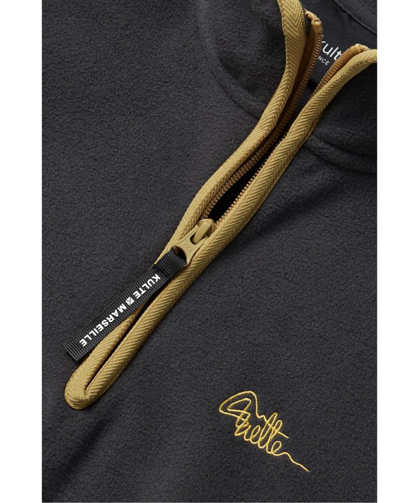 KULTE S-Script Logo Fleece Half Zip Crewneck_Grey