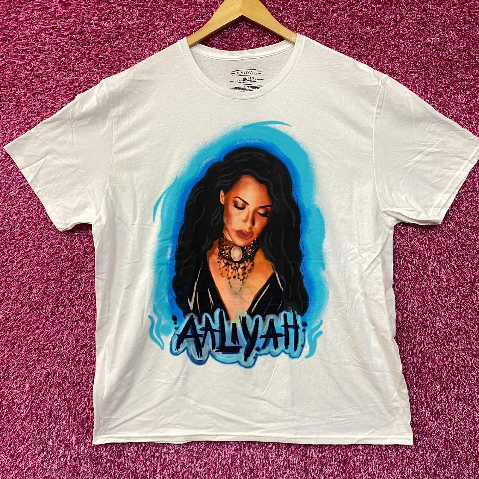 Aaliyah Airbrush Queen of Urban Pop Self-titled Album T-Shirt XL L