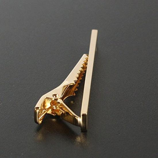 Kamakura Cufflinks Workshop August Birthstone Gold Peridot Tie Clip (Tie Bar)
