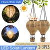 LED Solar Lantern Warm White Light Hot Air Balloon Solar Lantern Hanging 2V 80mA Waterproof for Lanterns Garden Patio Yard Party