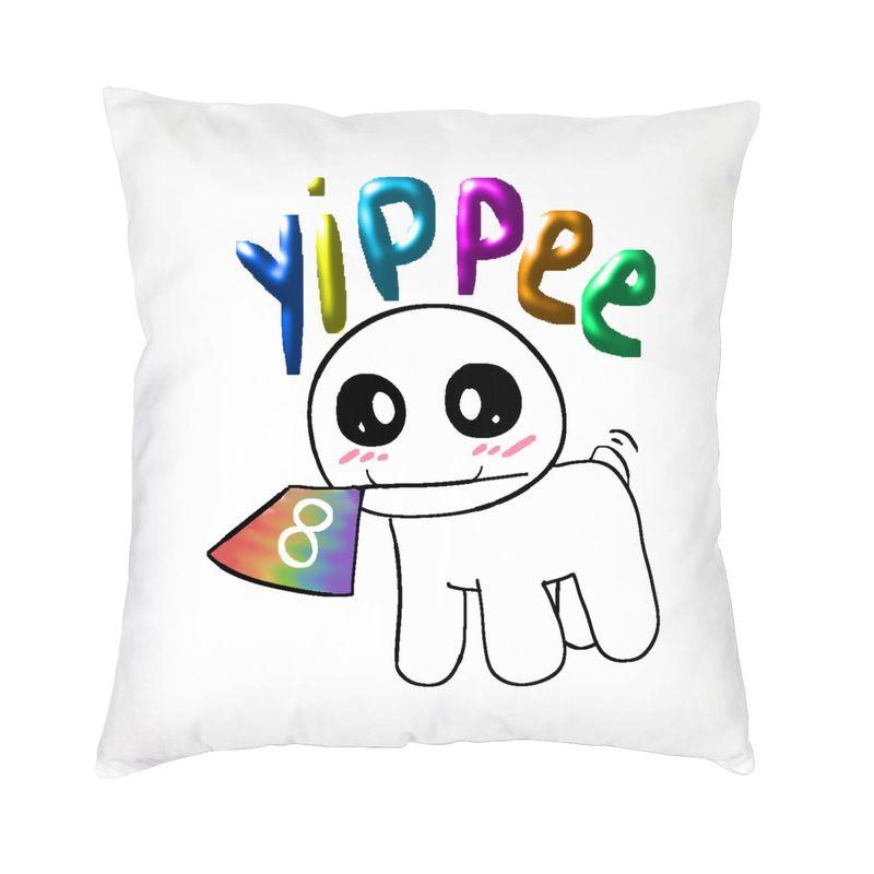 Tbh Creature Cushion Cover Two Side 3D Printing Autism Mascot Yippee Floor Pillow Case for Living Room Pillowcase Home Decor