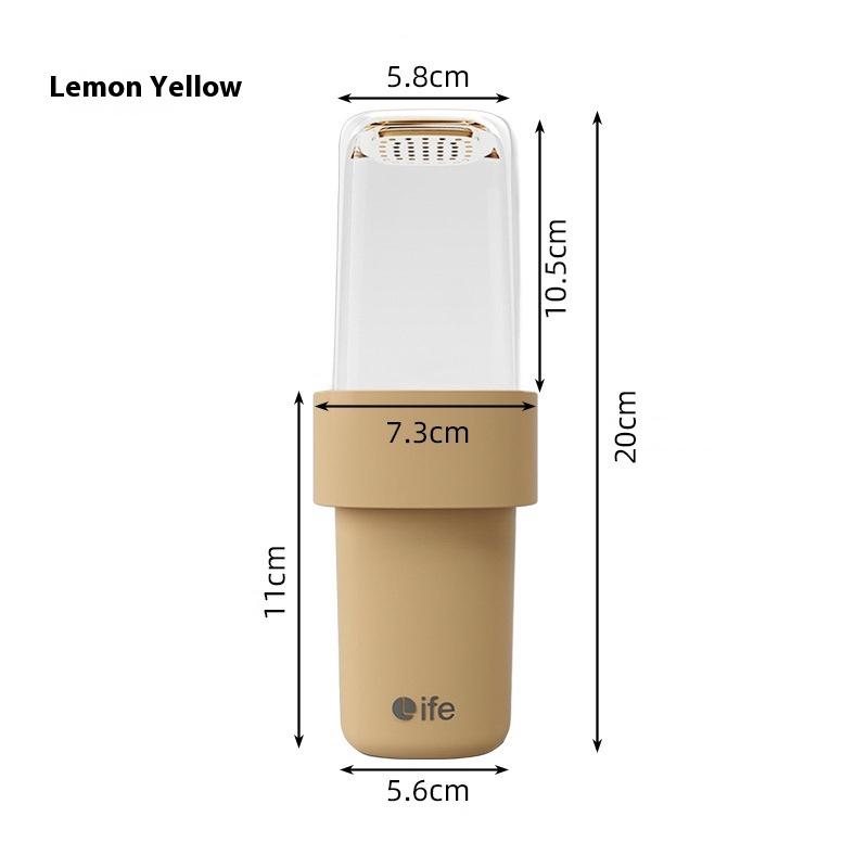 

Portable Travel Bathroom Double Cup Toothbrush Cup Wash Brush Cup Mouthwash Cup Bathroom Accessories жёлтый