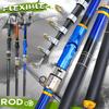 2.7m Multi-Color Fiberglass Telescopic Portable Fishing Rod