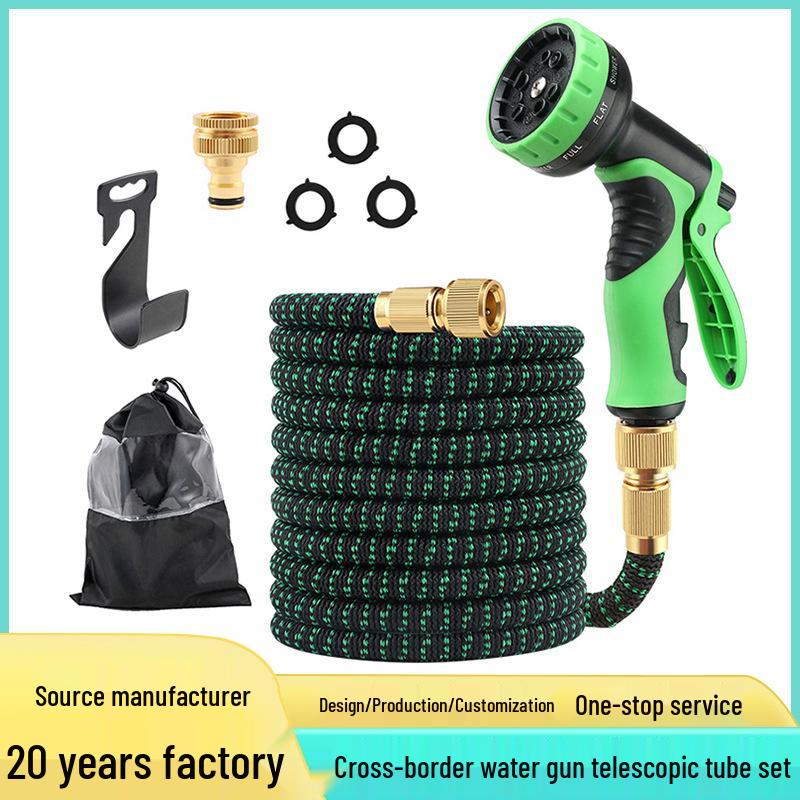 Magic Retractable Garden Hose with High-Pressure Sprayer for Gardening and Car Washing